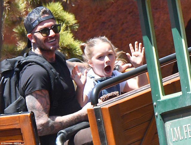 Gia đình Beckham vui vẻ đi chơi ở Disneyland - Ảnh 2.