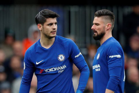 Morata - Giroud: Cặp song sát khiến Conte hài lòng - Ảnh 1.