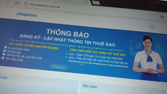 Người dùng VinaPhone cần chú ý điều này khi cập nhật thông tin thuê bao - Ảnh 1.