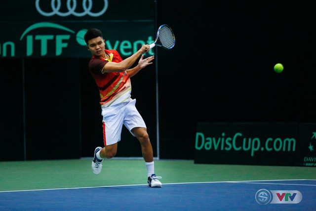 ẢNH: Lý Hoàng Nam có chiến thắng đầu tiên tại Davis Cup - Ảnh 1. ẢNH: Lý Hoàng Nam có chiến thắng đầu tiên tại Davis Cup - Ảnh 1.