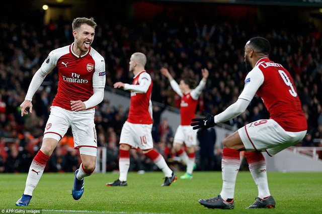 Tứ kết Europa League: Arsenal đại tiệc bàn thắng, Atletico Madrid thắng dễ - Ảnh 1.