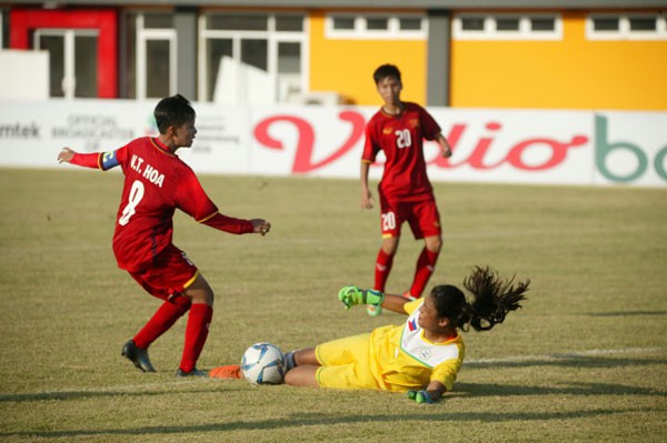 Bảng A U16 nữ ĐNA 2018: U16 Việt Nam thắng cách biệt U16 Philippines - Ảnh 5.