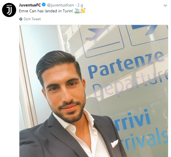 Emre Can đến Turin, sẵn sàng ra mắt Juventus - Ảnh 1.