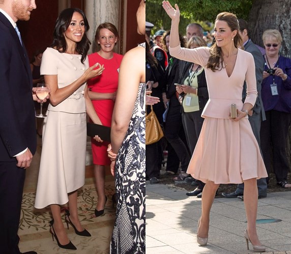 Kate Middleton và Meghan Markle “đụng hàng” trang phục: Ai đẹp hơn ai? - Ảnh 1.