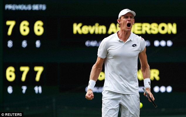 Kevin Anderson vào chung kết Wimbledon 2018 sau hơn 6 giờ thi đấu với Isner - Ảnh 2.