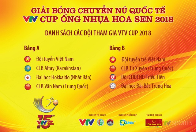 Lịch TRỰC TIẾP Giải bóng chuyền nữ Quốc tế VTV Cup Ống nhựa Hoa Sen 2018 - Ảnh 1.