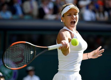 Vòng 2 đơn nữ Wimbledon: Sharapova dừng bước; Muguruza, Halep đi tiếp - Ảnh 2.