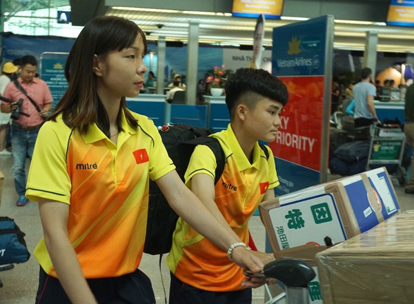Đội tuyển nữ Việt Nam lên đường sang Palembang (Indonesia) tham dự ASIAD 2018 - Ảnh 10.