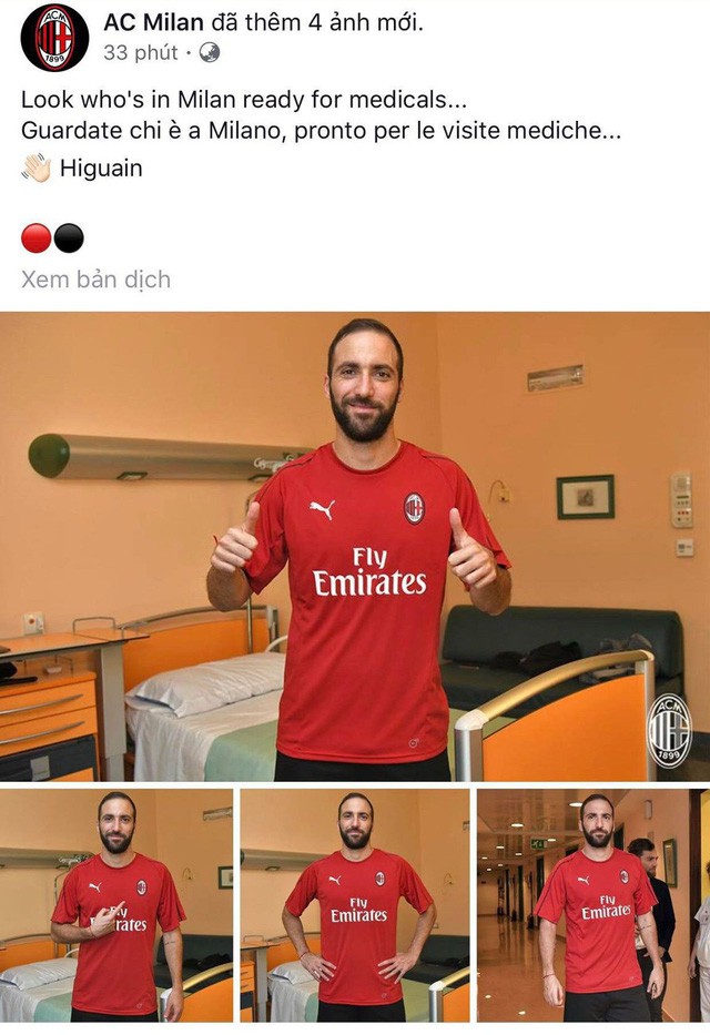 CHÍNH THỨC: Higuain gia nhập AC Milan, Bonucci trở lại Juventus - Ảnh 1.