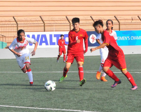 Vòng loại thứ nhất U16 nữ châu Á 2019 (bảng F): Việt Nam thắng đậm Bahrain 14-0 - Ảnh 3.