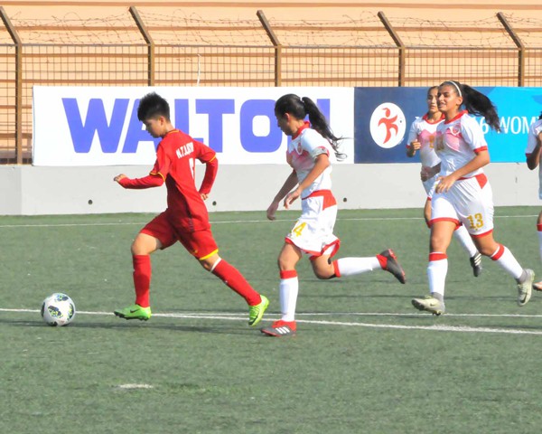 Vòng loại thứ nhất U16 nữ châu Á 2019 (bảng F): Việt Nam thắng đậm Bahrain 14-0 - Ảnh 6.