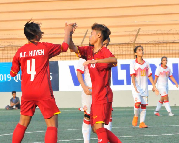 Vòng loại thứ nhất U16 nữ châu Á 2019 (bảng F): Việt Nam thắng đậm Bahrain 14-0 - Ảnh 8.