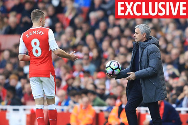 aaron-ramsey-and-jose-mourinho-720874 aaron-ramsey-and-jose-mourinho-720874