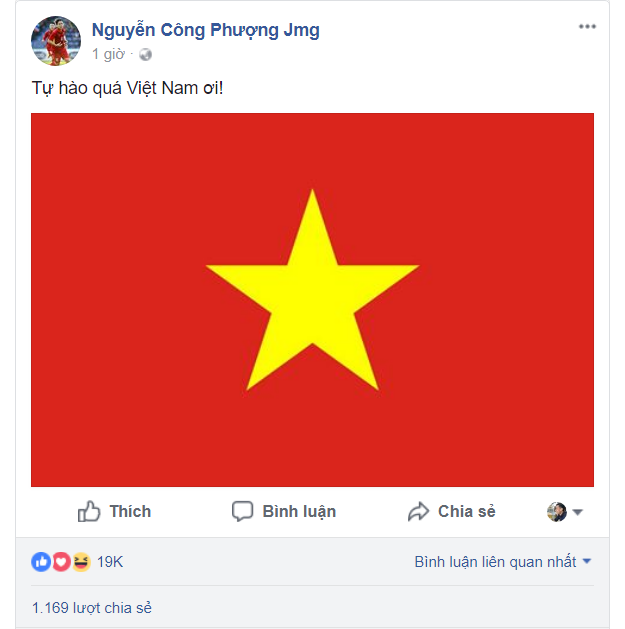 Các tuyển thủ U23 Việt Nam vỡ òa trên... facebook - Ảnh 2.