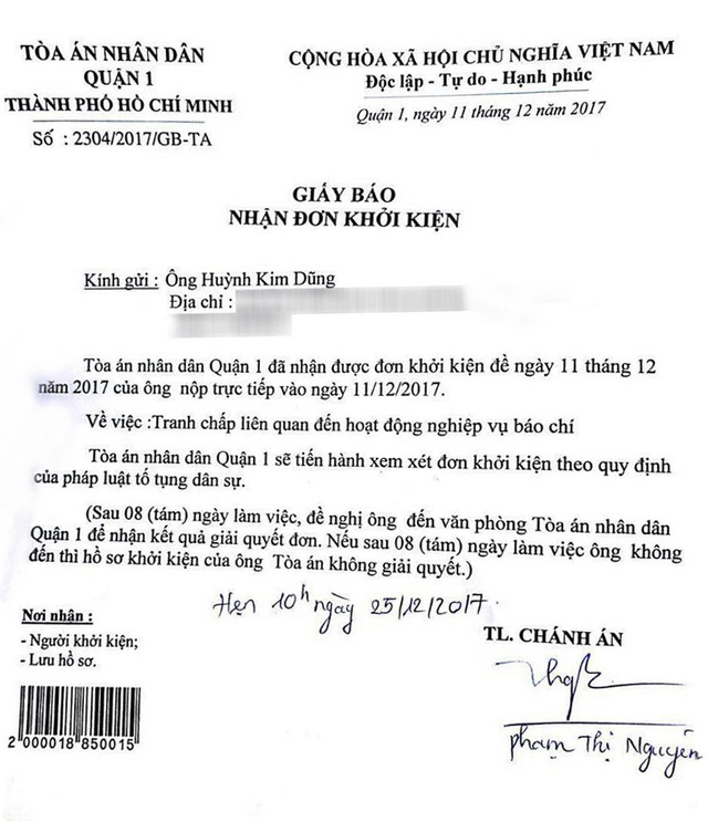 Nghệ sĩ Duy Phương gửi đơn kiện chương trình Sau ánh hào quang - Ảnh 2.