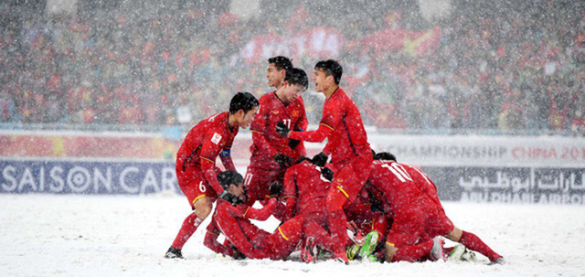 U23 Việt Nam trở thành thần tượng trong lòng giới trẻ - Ảnh 2. U23 Việt Nam trở thành thần tượng trong lòng giới trẻ - Ảnh 2.