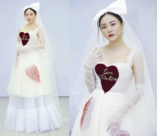 Vũ Ngọc Anh diện váy mỏng tang, Văn Mai Hương hoá cô dâu “bị lỗi” - Ảnh 12. Vũ Ngọc Anh diện váy mỏng tang, Văn Mai Hương hoá cô dâu “bị lỗi” - Ảnh 12.