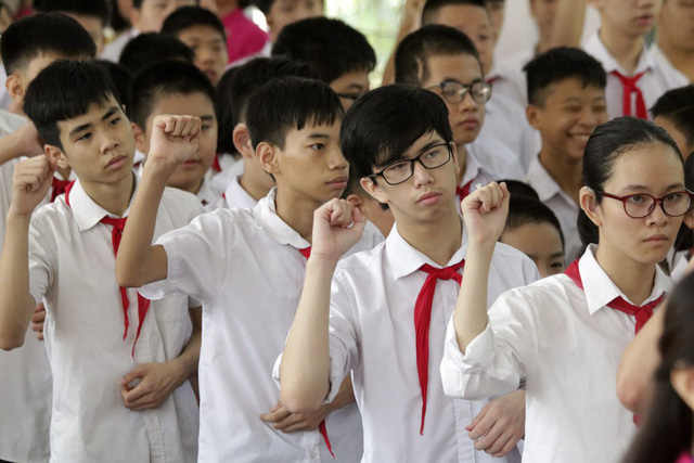 Lễ khai giảng đặc biệt của học sinh khiếm thính ở Hà Nội - Ảnh 22. Lễ khai giảng đặc biệt của học sinh khiếm thính ở Hà Nội - Ảnh 22.