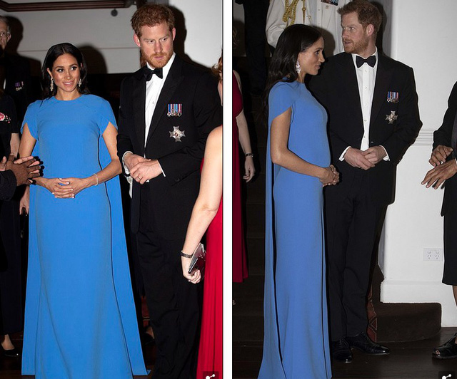 Meghan Markle thanh lịch trong bộ váy xanh - Ảnh 6. Meghan Markle thanh lịch trong bộ váy xanh - Ảnh 6.