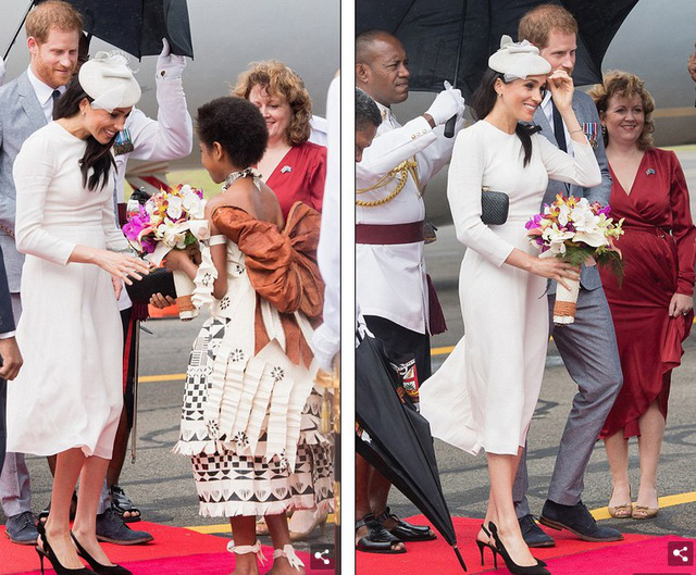 Meghan Markle thanh lịch trong bộ váy xanh - Ảnh 20. Meghan Markle thanh lịch trong bộ váy xanh - Ảnh 20.