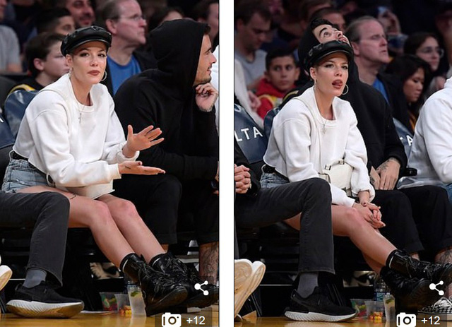 Halsey khoe chân thon trên sân bóng rổ - Ảnh 12.
