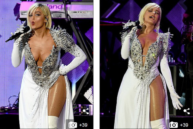 Bebe Rexha khoe ngực gợi cảm trên sân khấu - Ảnh 8.