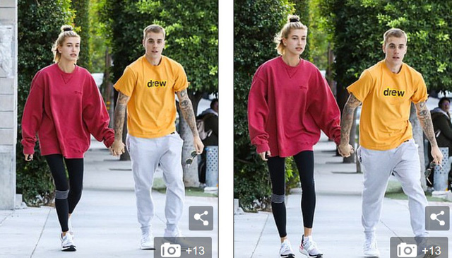Vợ chồng Justin Bieber vui vẻ ra phố - Ảnh 6. Vợ chồng Justin Bieber vui vẻ ra phố - Ảnh 6.