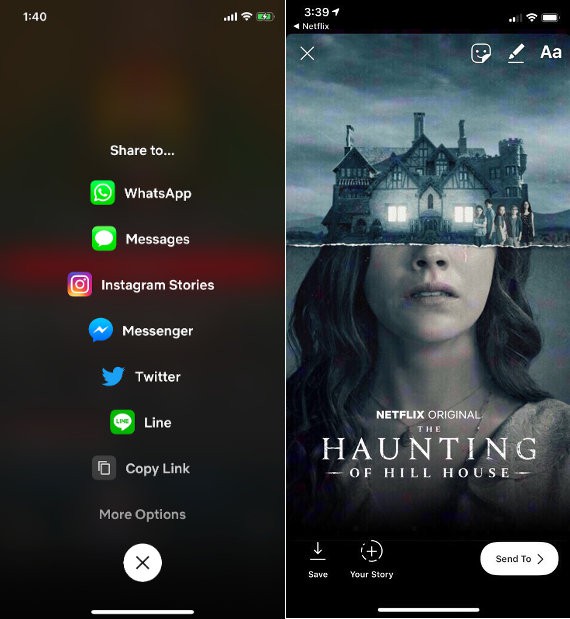 Netflix cho phép người dùng iPhone chia sẻ phim trên Story của Instagram - Ảnh 1.