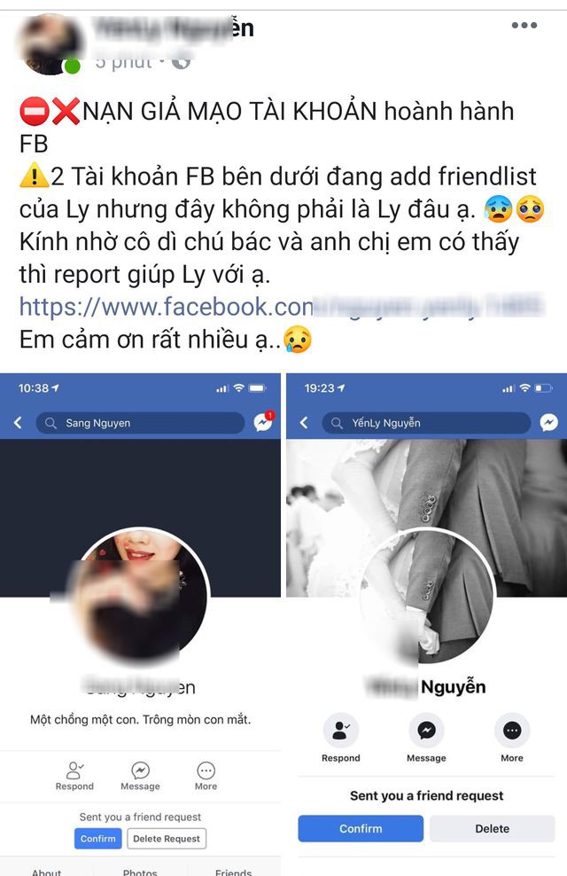 Coi chừng mất tài khoản vì Facebook sinh đôi - Ảnh 1.