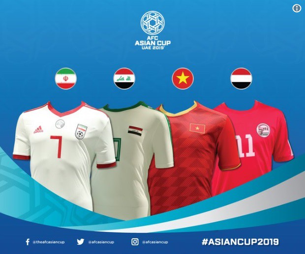 Chiêm ngưỡng áo đấu của 24 đội dự Asian Cup 2019 - Ảnh 6.