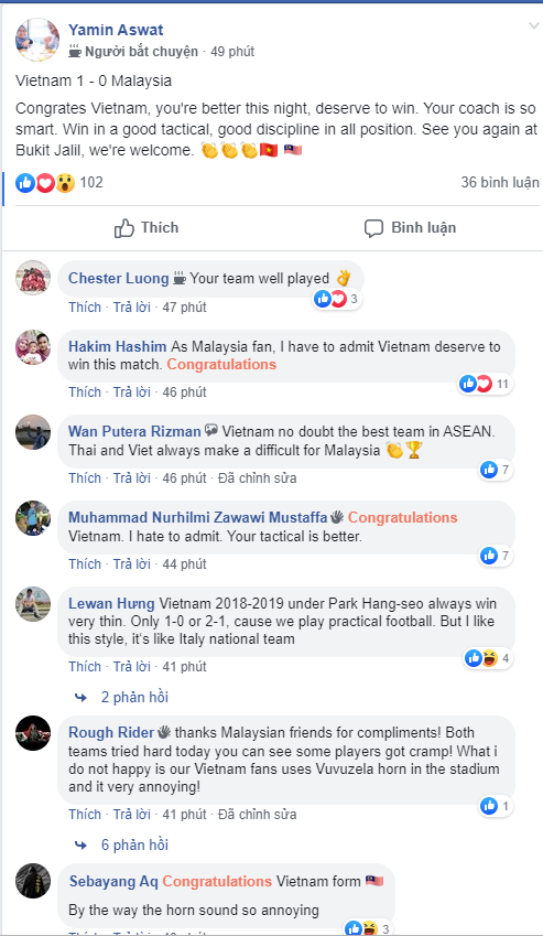 CĐV Malaysia: ĐT Việt Nam hay nhất Đông Nam Á, đá như Inter của Mourinho! - Ảnh 3.