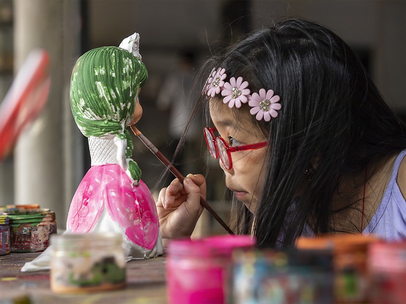 The first-winning photo titled ‘Passion’ by Tran Thi Hong Minh (Photo: NDO/Tran Hai)