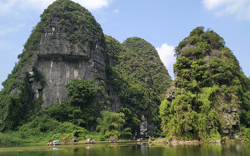 Trang An complex boasts its tranquil charm under blue sky