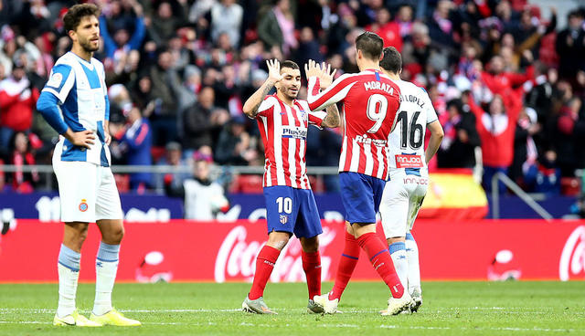 Atletico Madrid 3-1 Espanyol: Morata tiếp tục ghi bàn! - Ảnh 1. Atletico Madrid 3-1 Espanyol: Morata tiếp tục ghi bàn! - Ảnh 1.