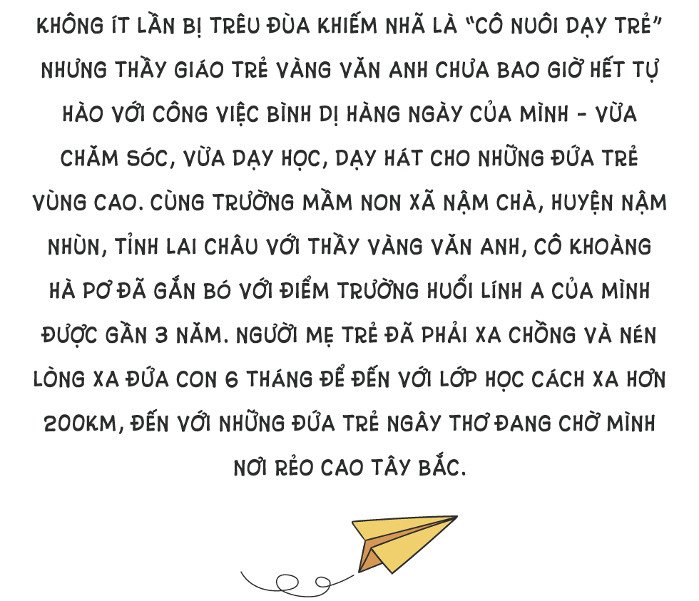 Chàng trai vượt rào cản dạy mầm non và cô giáo nén lòng xa con 6 tháng tuổi lên vùng cao - Ảnh 1.