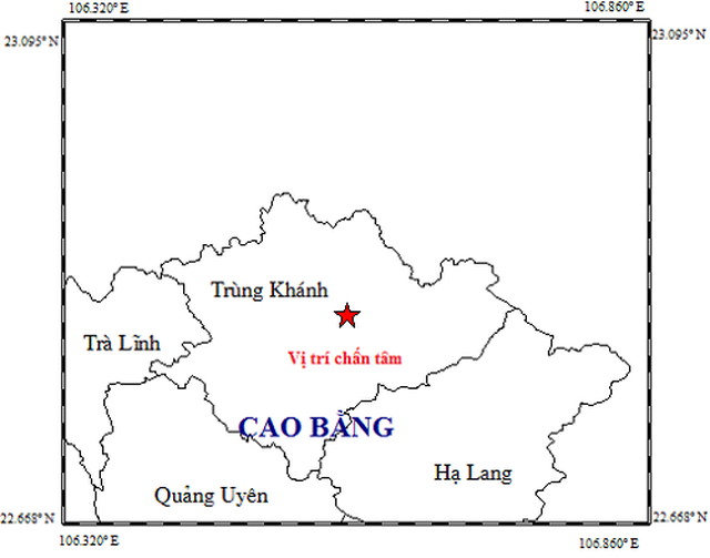 Cao Bằng tiếp tục hứng trận động đất thứ 4 trong ít ngày - Ảnh 1.