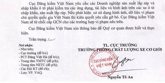 Không cấp giấy chứng nhận với xe có hình ảnh vi phạm chủ quyền quốc gia - Ảnh 1.