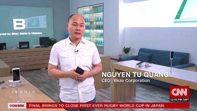CEO Bkav trải l&ograve;ng về t&ecirc;n &ldquo;Quảng nổ&rdquo; v&agrave; kh&aacute;t vọng smartphone Việt tr&ecirc;n k&ecirc;nh CNN - Ảnh 2.