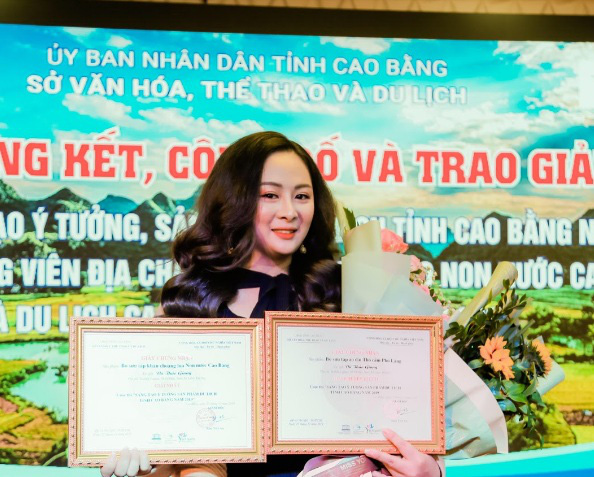 NTK Vũ Thảo Giang giành 2 giải thưởng tại quê hương Cao Bằng - Ảnh 1.