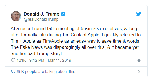 Ông Trump: Gọi Tim Apple để tiết kiệm thời gian và câu chữ - Ảnh 1.