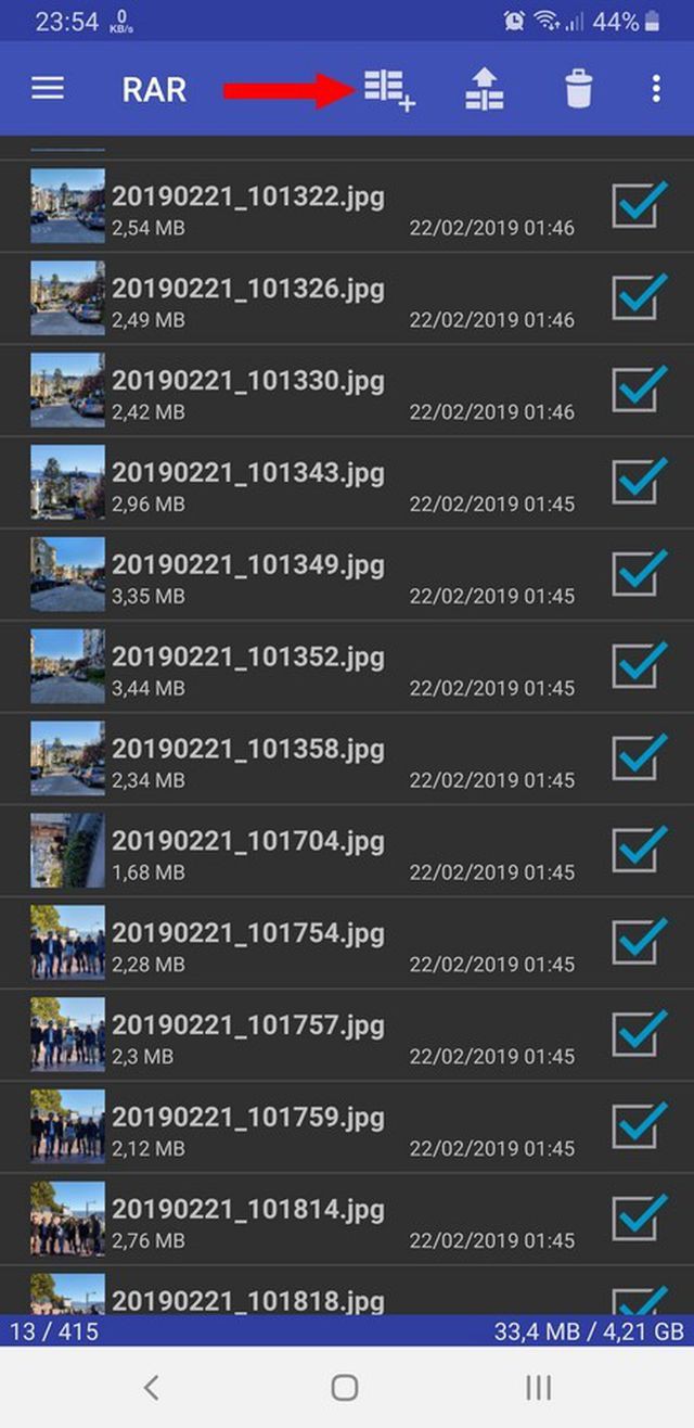Hướng dẫn n&eacute;n nhiều file l&agrave;m một để dễ d&agrave;ng chia sẻ tr&ecirc;n smartphone - Ảnh 1.