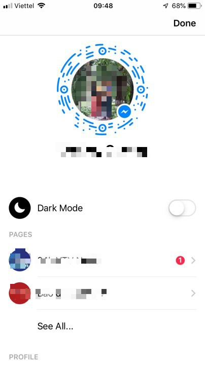 Cách bật chế độ Dark Mode trên Facebook Messenger - Ảnh 3.