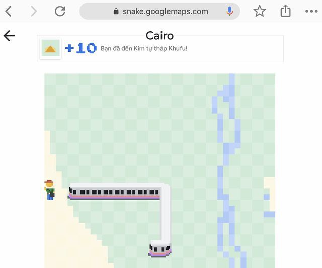 Google mang trò chơi “rắn huyền thoại” lên ứng dụng bản đồ - Ảnh 1.
