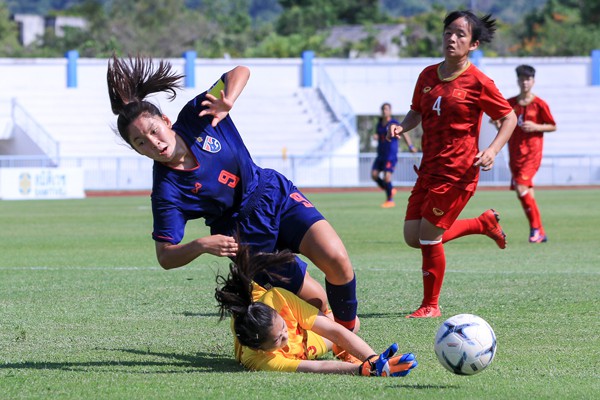 Thua Thái Lan 0-1, Việt Nam tranh HCĐ giải U15 nữ Đông Nam Á 2019 - Ảnh 3.