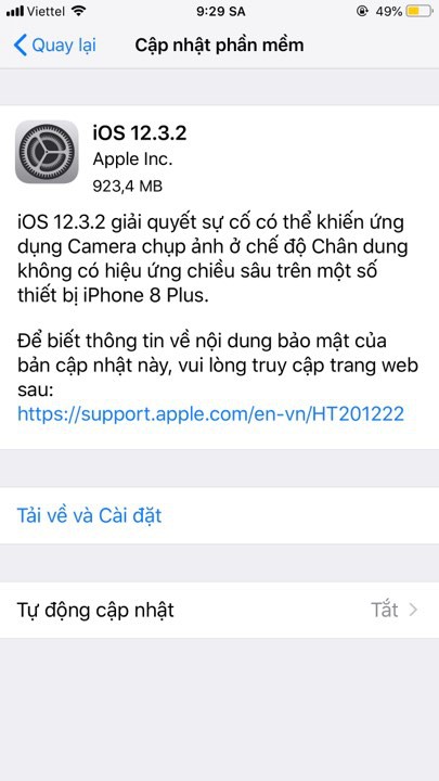 Apple phát hành iOS 12.3.2: Người dùng iPhone 8 Plus chú ý! - Ảnh 1.