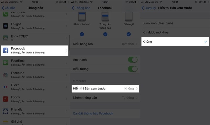 Hướng dẫn cách tắt hiển thị tin nhắn khi khóa màn hình đối với iPhone - Ảnh 2. Hướng dẫn cách tắt hiển thị tin nhắn khi khóa màn hình đối với iPhone - Ảnh 2.