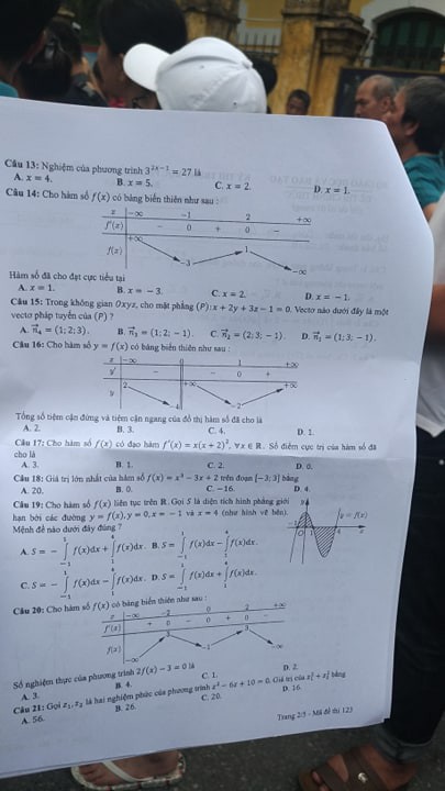 Đề thi Toán THPT Quốc gia 2019 - Ảnh 7.