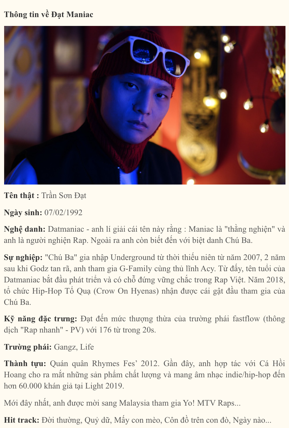 Đạt Maniac - Cứ thế, Hiphop đến, cứu lấy nó - Ảnh 1.