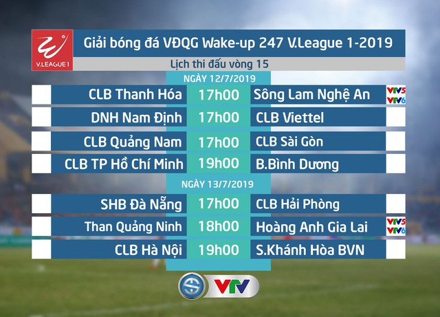 Lịch thi đấu và trực tiếp vòng 15 Wake-up 247 V.League 1-2019: CLB Thanh Hóa - SLNA, Than Quảng Ninh - HAGL - Ảnh 3.