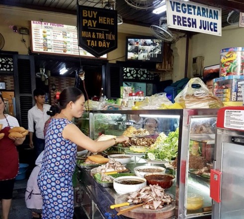 
 Ba Phuong banh mi shop in Hoi An (Photo: truyenhinhdulich.vn)
